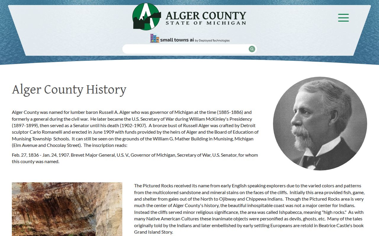 Older Alger County criminal records and courthouse history